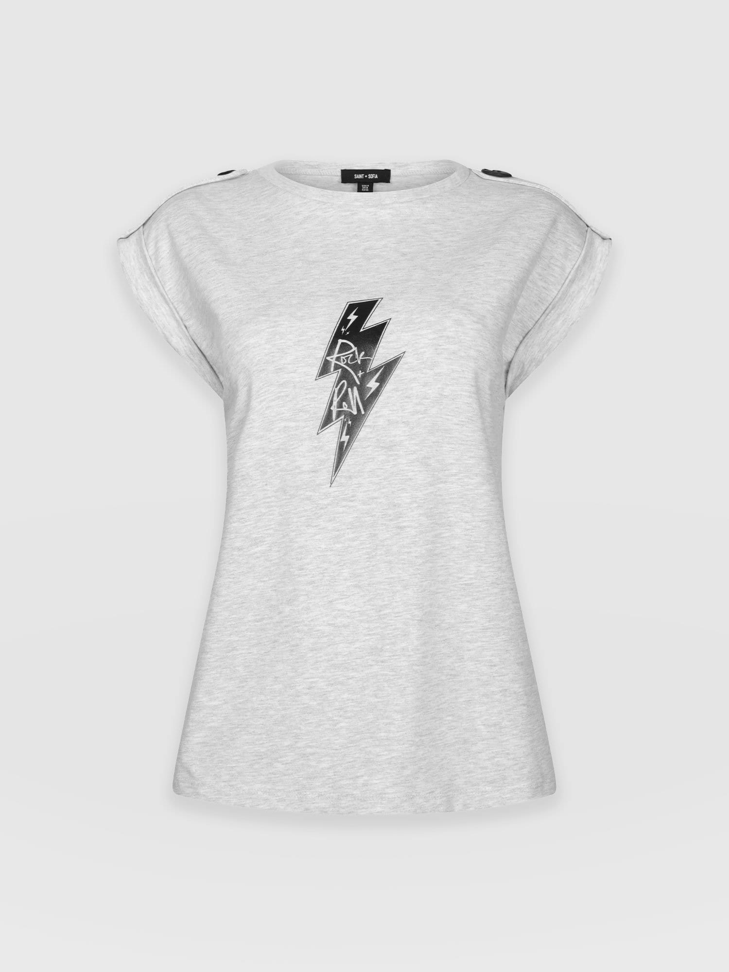 Turn-Up Tee Grey Rock - Women's T-Shirts | Saint + Sofia® USA